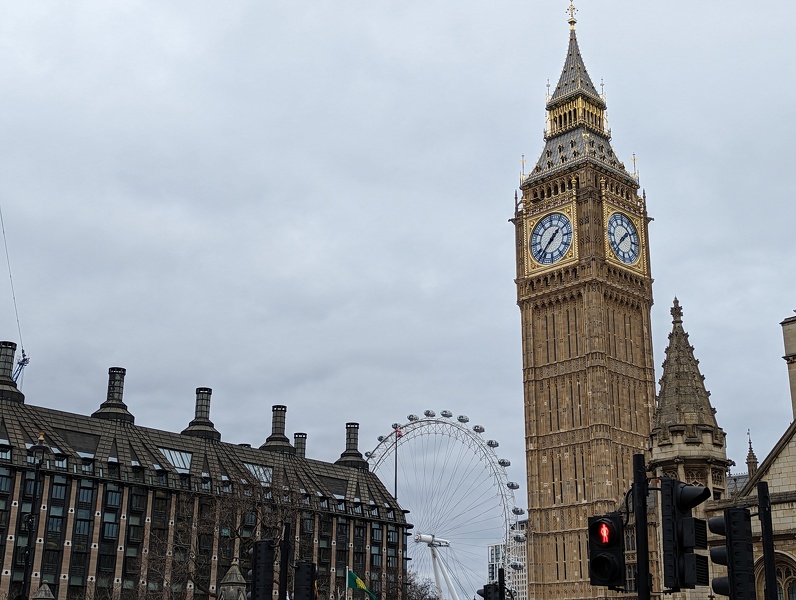 London eye and big ben