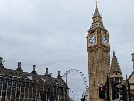 London eye and big ben